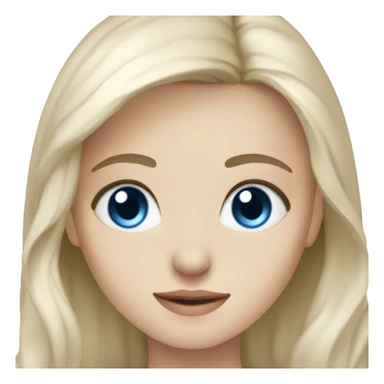 blue eyed nordic ai girlfriend sticker