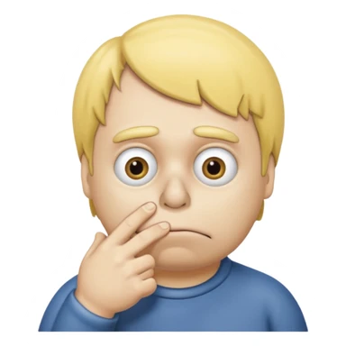 ralph wiggum nose picking sticker