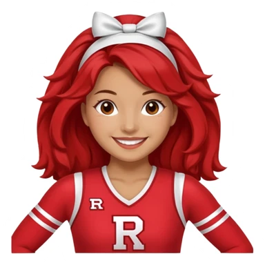 Rutgers Cheerleader sticker