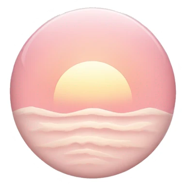 Light Pink rising sun sticker