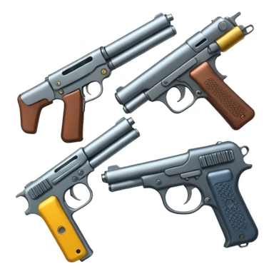 pile of guns sticker