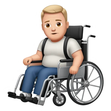 Joe Swanson from family guy in wheelchair  sticker