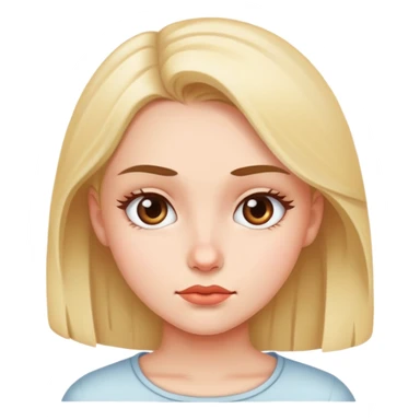 girl giving a side eye  sticker