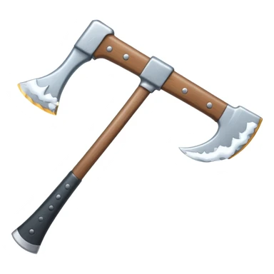 Axe with snow sticker