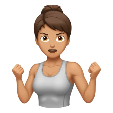 Light brunette fit Mom of boys raging sticker