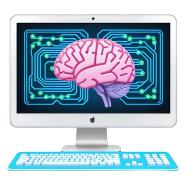 I need an emoji for Slack that ilustrates Artificial Intelligence (AI) si I can flag/tag pull requests and messages that are generated with AI for colleagues to know that they need to pay attention !
What is most descriptive for AI pull request ?

Make it animated and as large as possible  sticker