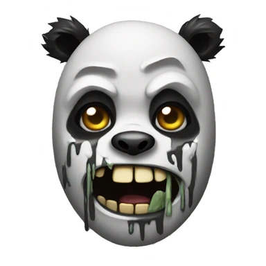 panda zombie sticker