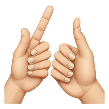 Two finger guns sticker
