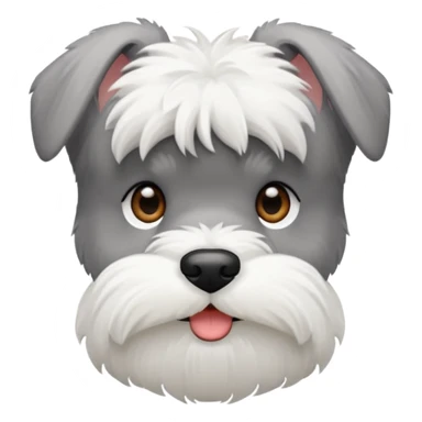 schnauzerwhite mini schnauzer sticker
