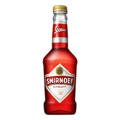 bottle of smirnoff sticker