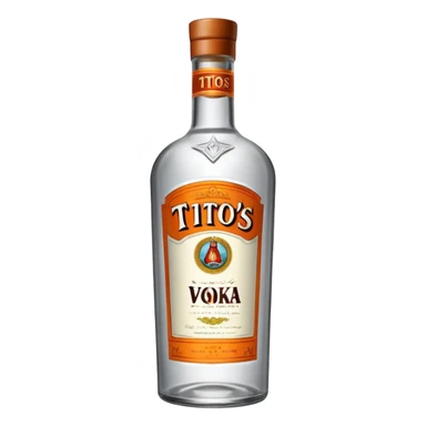 Tito’s vodka bottle please make accurate sticker