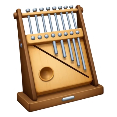 wooden glockenspiel instrument sticker