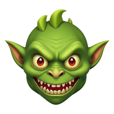 scary goblin sticker