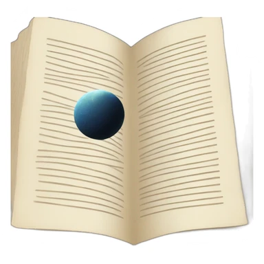 Open book about astronomy sticker