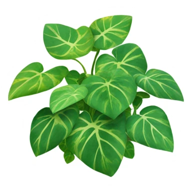 Variegated pothos sticker