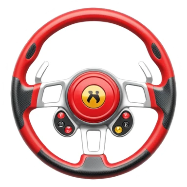 F1 steering wheel sticker