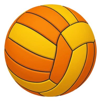 colorful volleyball ball sticker