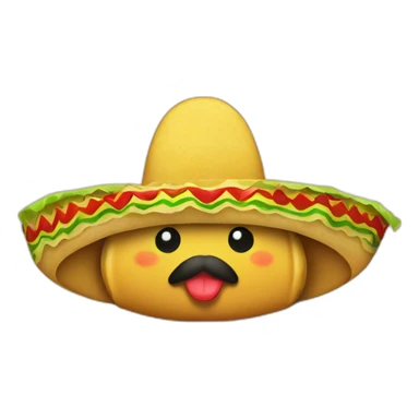 Tacos with a Mexican hat sticker