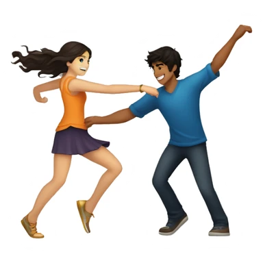 Percy Jackson and Annabeth Chase dancing  sticker