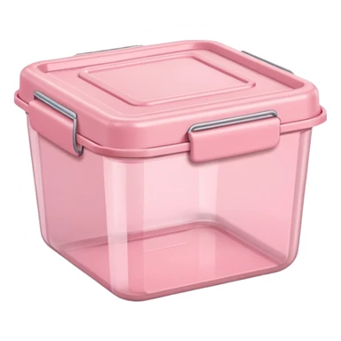 pastel pink food container sticker