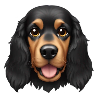 black and tan dog sticker
