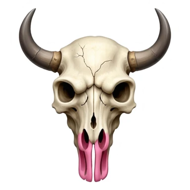 Indian bison skull head sticker