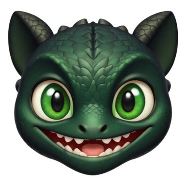Toothless face from how to train your Dragon sticker