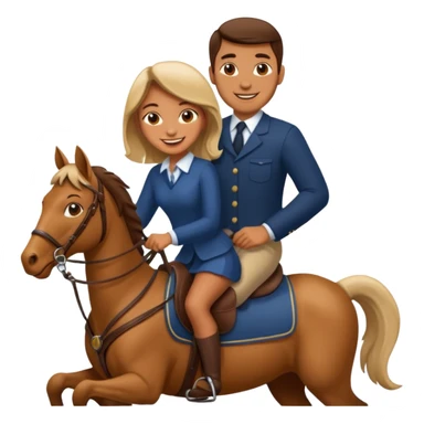 Girl riding a man sticker