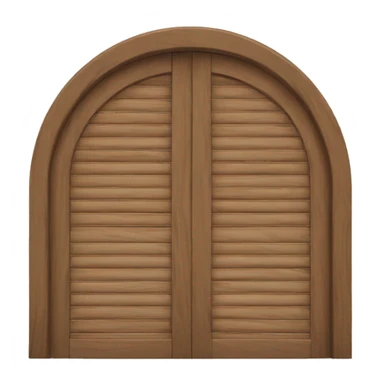 Wood arch shutters  sticker