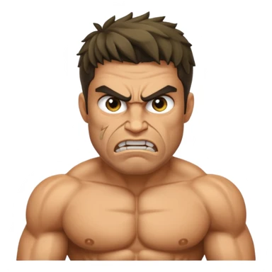 greek god character, anry sticker