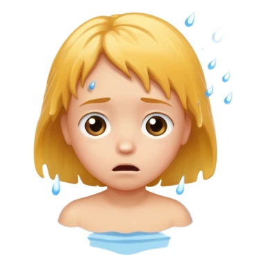 child falls in fountain its sad sticker