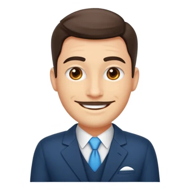 Je veux un réceptionniste d"hotel élégant masculin sticker