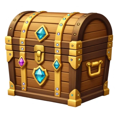treasure chest with gems in it sticker