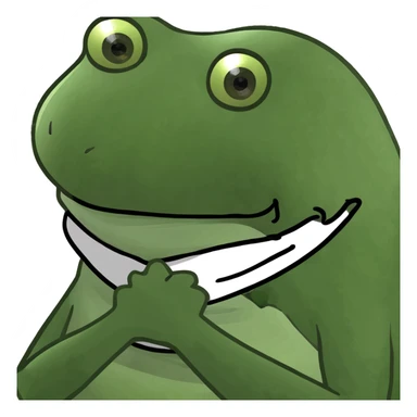 Arms crossed holding neck sticker