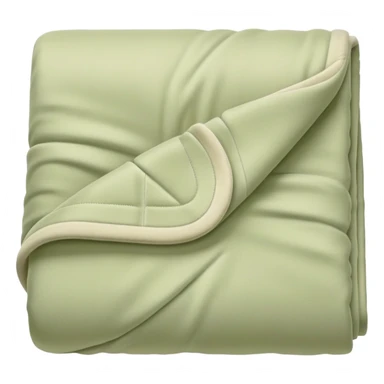 Pastel pale olive folded blanket  sticker