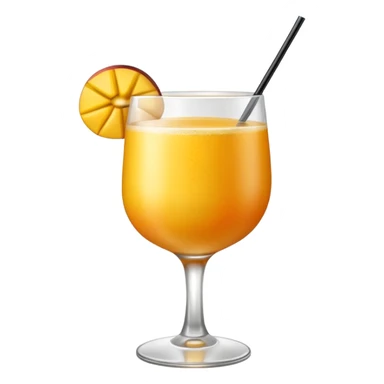 A mango cocktail, cocktail sticker