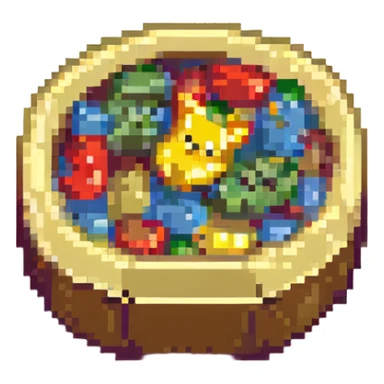 a single Haribo Tagada candy, pixel art style, no background sticker