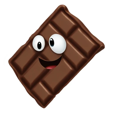 Chocolate bar getting eaten sticker