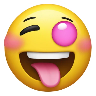 Shaking head sticking tongue out emoji  sticker