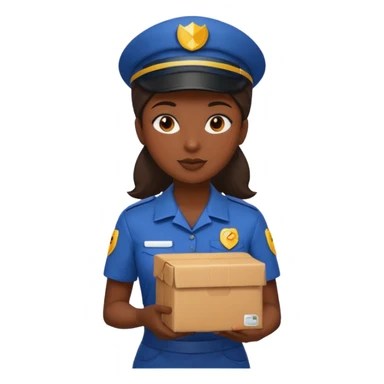 Food Delivery Courier woman sticker