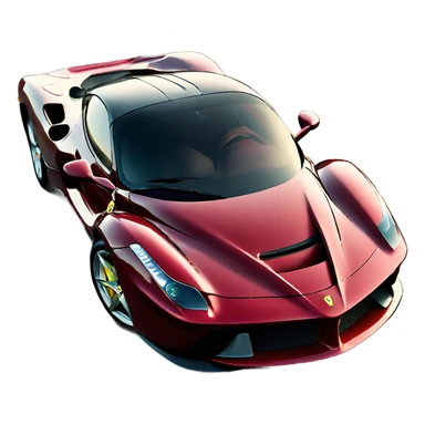 Red wine Ferrari La Ferrari front sticker