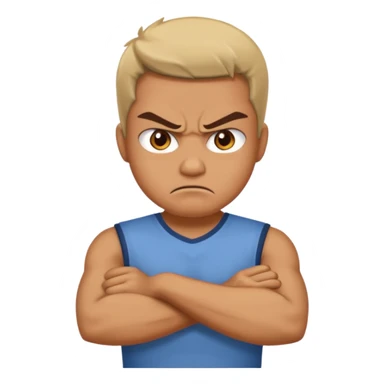 angry crossed arms sarcastic sticker