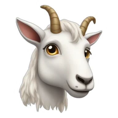 unhealthy unicorn that's actually a goat sticker