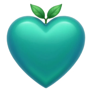 Corazón verde - azul oscuro sticker