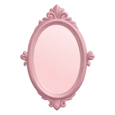 pastel pink mirror sticker