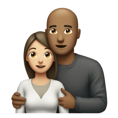 Man helps a woman who is sick sticker