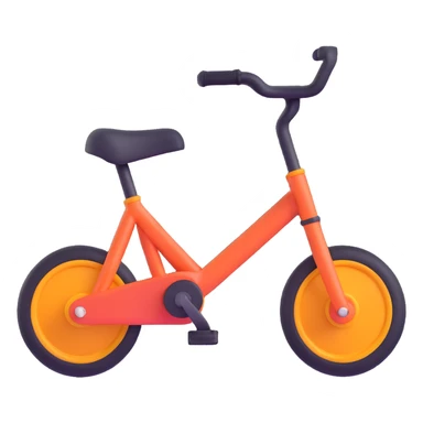 children's bicycle with four wheels sticker