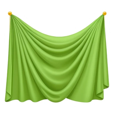 Flat light green horizontal banner sticker