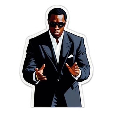Sean Diddy Combs Satan sticker