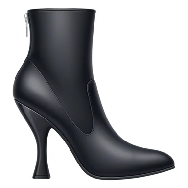 Black high heeled boot sticker